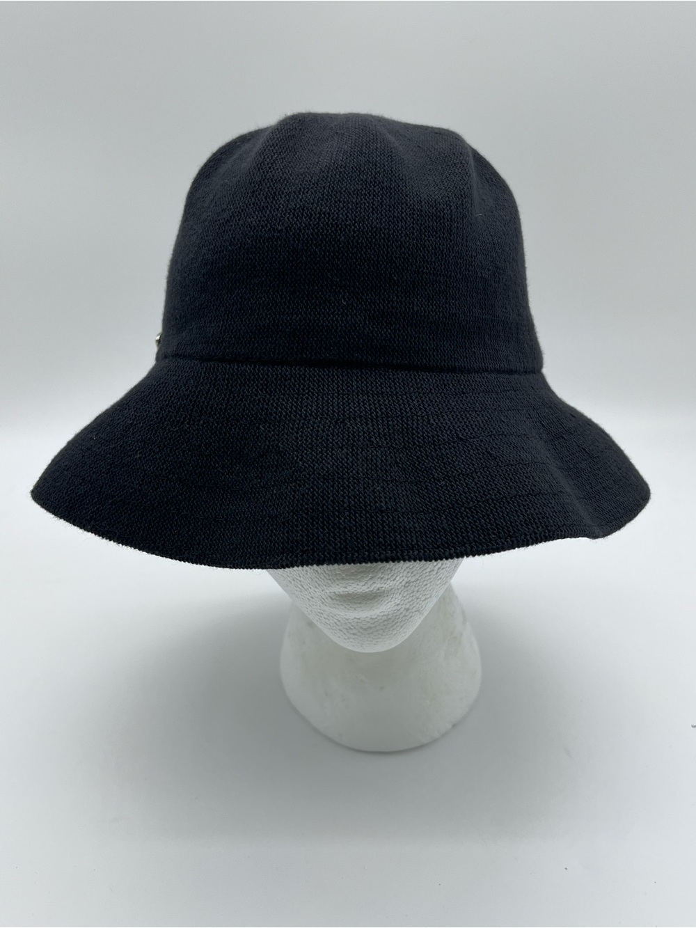 Kangol Black Cotton Bucket Hat Logo Classic Streetwear Unisex
